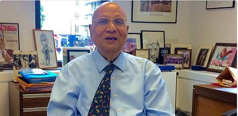 NRI industrialist Lord Swraj Paul (Twitter/Ramesh Vinayak)