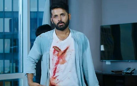 Nithiin in 'Lie'.