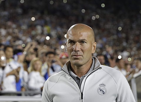 Real Madrid manager Zinedine Zidane (Photo | AP)