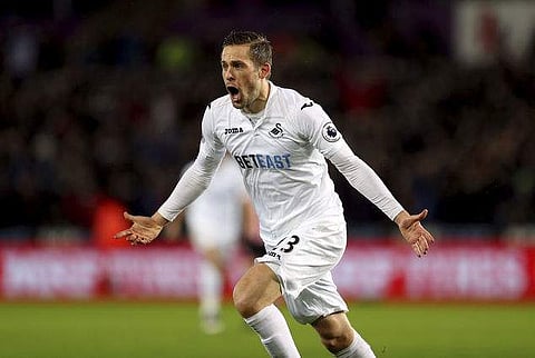 Former Swansea midfielder Gylfi Sigurdsson played a pivotal role in Swansea retaining their Premier League status. (File | AP)