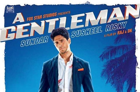 Poster of the Sidharth Malhotra-Jacqueline Fernandez starrer 'A Gentleman'. (Photo | Facebook)