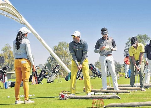 Tarun Sardesai’s golf academy in Bengaluru has 32 trainees.