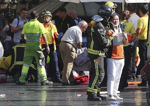 Another attack happened in Barcelona, after Thursday's incident, killing 13 and injuring many others.Around Seven people were hurt in the second terrorist attack, happened eight hours after a van driver ploughed into crowds of pedestrians in Barcelona. (P