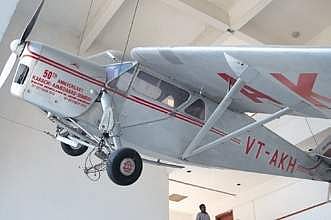 JRD Tata’s aircraft suspended from  the ceiling of the ACI building