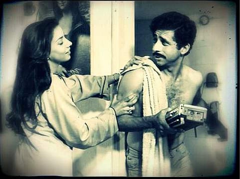 Shabana Azmi and Naseeruddin Shah in 'Libaas'. (Photo | Twitter/Amul Mohan)