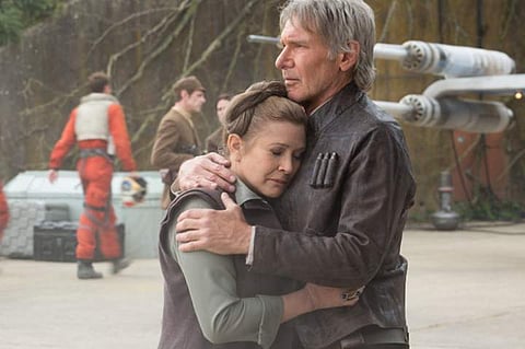 Carrie Fisher and Harrison Ford in 'Rogue One'. (Photo | Facebook)