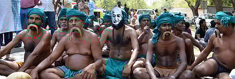 The trigger behind the first phase of protests was long term drought situation in the state and farmers committing suicide in a series. (File | EPS)