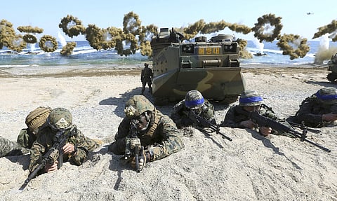 US and South Korean marines during a joint military exercise (FIle | AP)