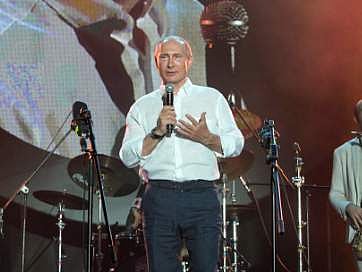 Russian President Vladimir Putin speaks as he attends the Koktebel Jazz Party | AP