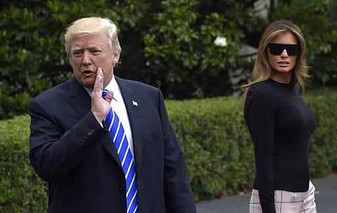 President Donald Trump and first lady Melania. (File photo | AP)