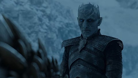 The make-up department had to make duplicate prosthetics for each and every white walker they shot with, which took almost four weeks to complete. (Photo | YouTube)