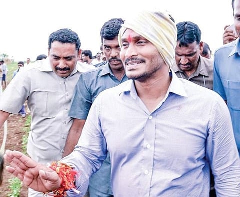 YSRC chief Jagan Mohan Reddy.