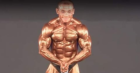 Bodybuilder Khundrakpam Pradipkumar Singh (YouTube screengrab)