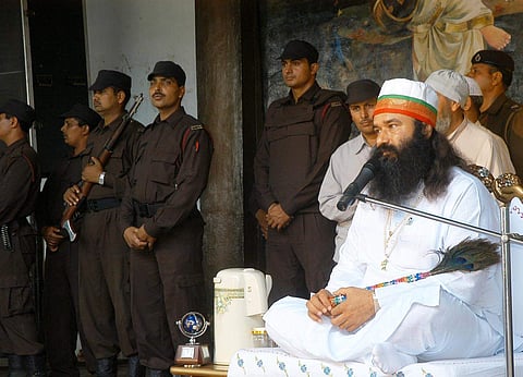 Dera Sacha Soudha chief Gurmeet Ram Rahim Singh (File | EPS)