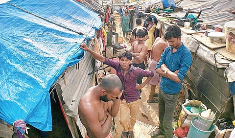Residents of Tubarahalli slum near Kundanahalli East where Basheer lived | PUSHKAR V