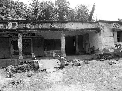 The primary health centre at Nakrundi and the dilapidated Melghara primary school I Express