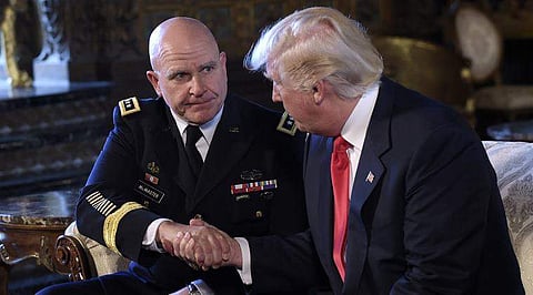 General H R McMaster with President Trump. (Photo | AP)