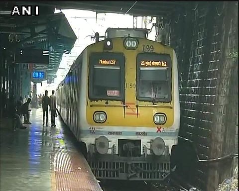Train services resume on Harbour line. | ANI