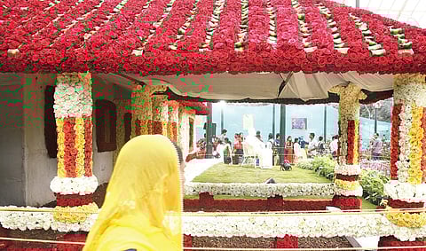 The replica of famous poet Kuvempu's house at Kuppalli.