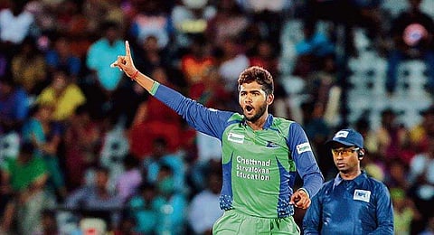 Karaikudi Kaalai beat Dindigul Dragons by seven runs. | Express Photo Service