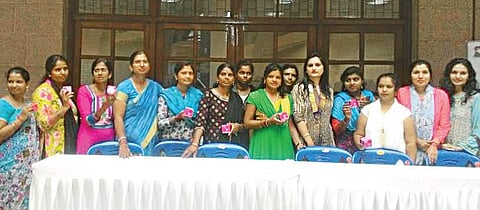 Ten BBMP link workers from Yelahanka were given free sanitary cups