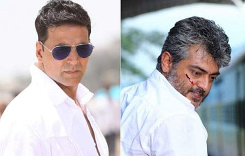 Bollywood star Akshay Kumar and Kollywood star Ajith Kumar