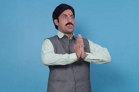 Danish Sait as Politican Nograj. (Photo | Twitter/Danish Sait)