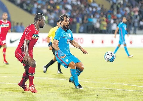 Balwant Singh scored twice against Macau to take India closer to the 2019 Asian Cup. | File Photo