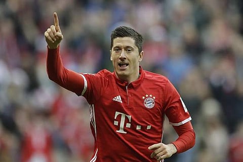 Bayern Munich striker Robert Lewandowski | AP