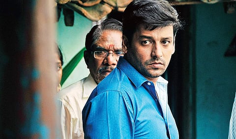 Vidharth in a still from Kurangu Bommai