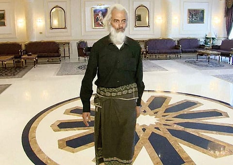 This Oman TV video grab shows Father Tom Uzhunnalil following his release in Muscat.