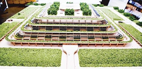 The design of Secretariat building to come up at Amaravati;