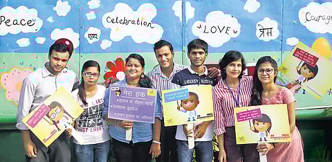 Childhood cancer survivors and members of CanKids KidsCan group | Photographs by shekhar yadav