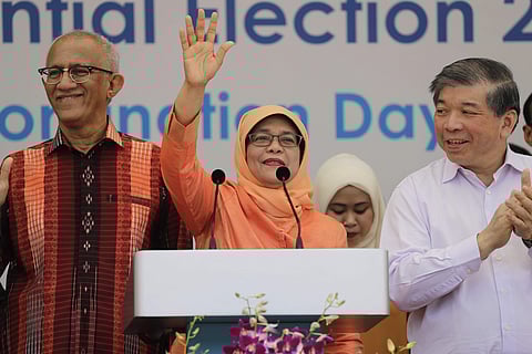 Halimah Yacob was named Singapore's eighth president on Wednesday without a vote. (File | AP)