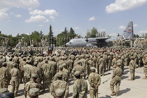 US military in Tbilisi, Georgia. (File photo | AP)