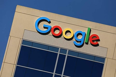 The Google logo is pictured atop an office building in Irvine, California, U.S. (File photo | Reuters)