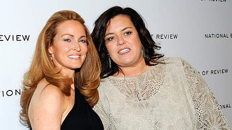 Michelle Rounds (left) and Rosie O'Donell at an event | AP