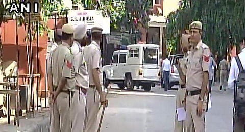 Security has been tightened in Panchkula town in Haryana ahead of a crucial hearing in two separate murder cases against Dera Sacha Sauda sect chief Gurmeet Ram Rahim Singh and others. | ANI