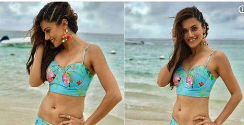 Taapsee Pannu in a still from 'Judwaa 2'. (Photo | Twitter)