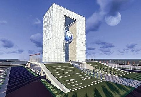 The design of APNRTS iconic building to come up in Amaravati