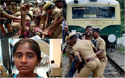 Protests broke out in various places in Tamil Nadu today, following the suicide of 17-year-old Dalit student S Anitha, the face of the state's anti-NEET agitation. Anitha had scored 1,176 marks out of 1,200 in the plus two exams under the Tamil Nadu state