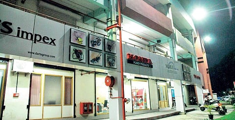 Shops functioning at the Jawaharlal Nehru International Stadium | FILE PIC