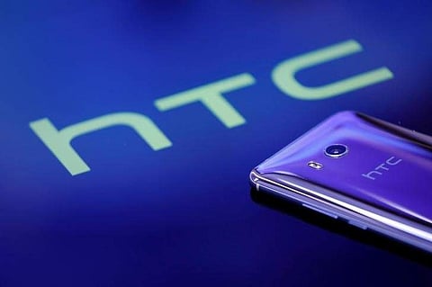 A HTC 'U11' smartphone is displayed in this illustration photo. (File photo | Reuters)