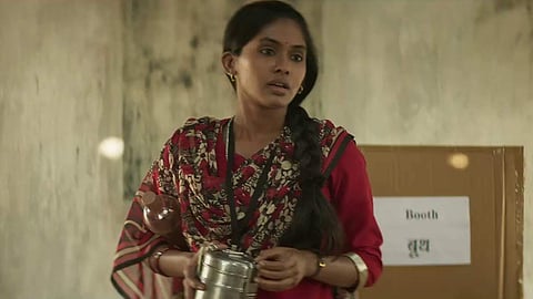 Anjali Patil in a still from the movie 'Newton'