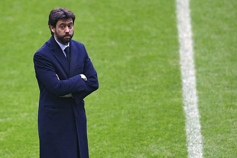 In this file photo dated Tuesday, March 15, 2016, Andrea Agnelli, president of Juventus, arrives at the Allianz Arena stadium. | AP