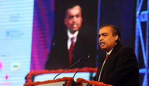 Indian mobile market, Mukesh Ambani said, is now overflowing with data and a robust digital circulatory system has to be created to carry data to the 1.3 billion Indians. (Photo | EPS/Shekhar Yadav)