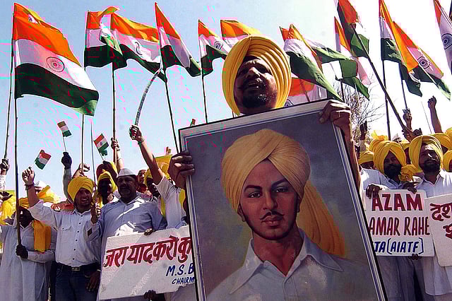 He fled his house upon learning that his family is looking for a bride for him. Disinterested in settling down, Bhagat fled to Kanpur and left a note behind that read 'My life has been dedicated to the noblest cause, that of the freedom of the country. Therefore, there is no rest or worldly desire that can lure me now.' (Photo | AFP)
