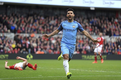 Manchester City striker Sergio Aguero | AP