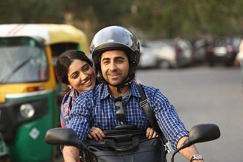 Ayushmann Khurrana and Bhumi Pednekar in a still from Shubh Mangal Saavdhan.
