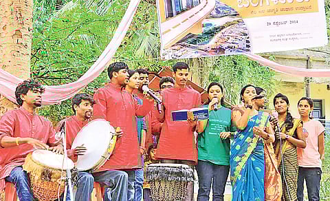 Folks of mother earth are out to save her, singing songs of rivers